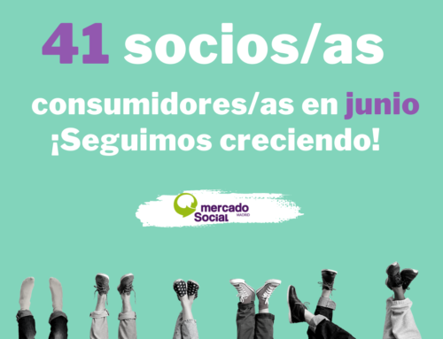 Segundo récord histórico: ¡41 personas se hicieron socias consumidoras del Mercado Social de Madrid en el mes de junio!