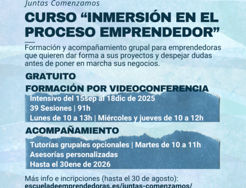 9ª ed. curso Juntas Comenzamos: Inmersión en el proceso emprendedor