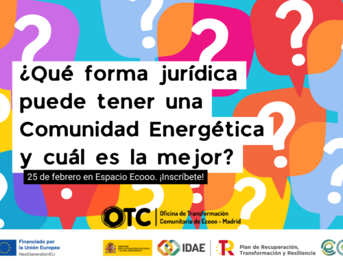 Formación: ¿Qué forma jurídica puede tener una Comunidad Energética y cuál es la mejor?